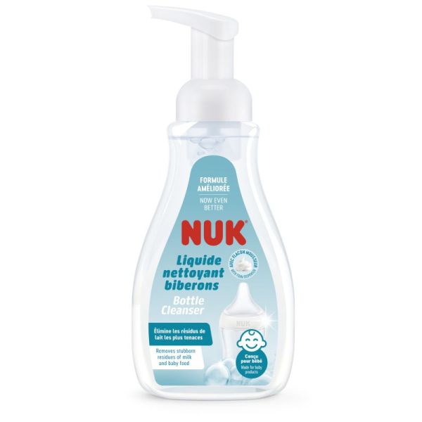 Liquide nettoyant spécial biberons 380ml avec flacon mousseur