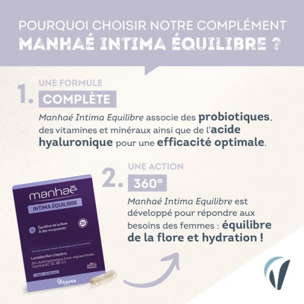 Manhaé Intima Équilibre 15+ 30 Gélules