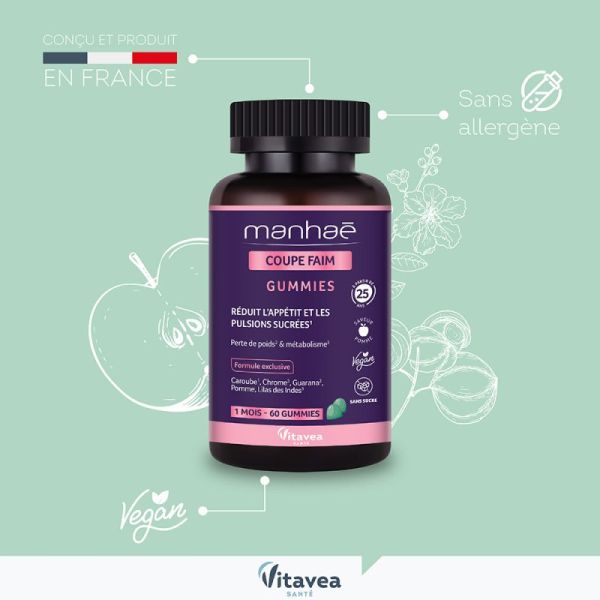 Manhaé Coupe Faim 60 Gummies