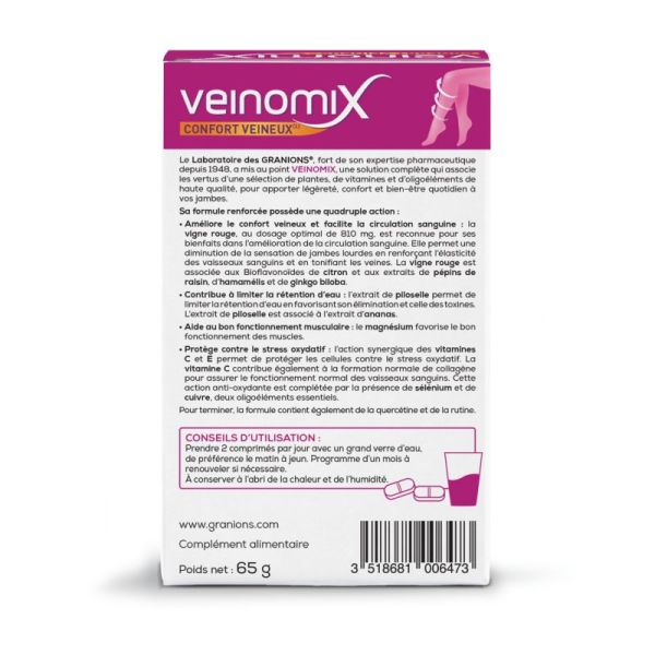 Veinomix 60 Comprimés