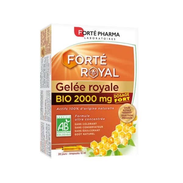 Gelée royale & miel bio 20 ampoules