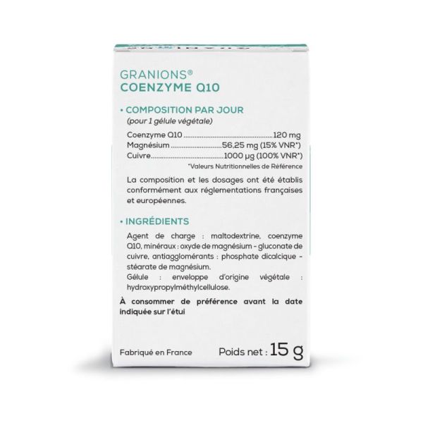 Coenzyme Q10 120mg c30 gélules