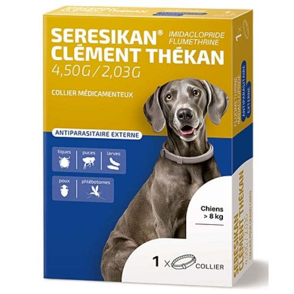 Seresikan collier antiparasitaire grand chien