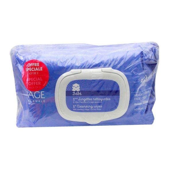 2x70 1ères lingettes nettoyantes