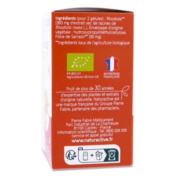 Rhodiole Bio - 30 gélules