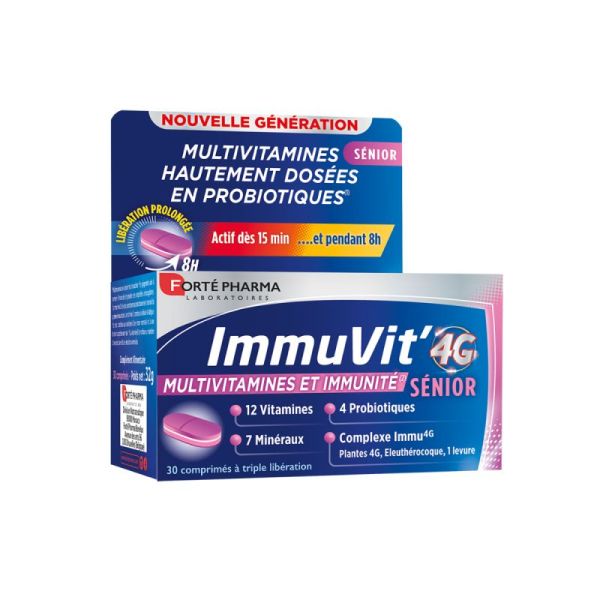 Multivitamines et immunité 4g Senior 30 comprimés